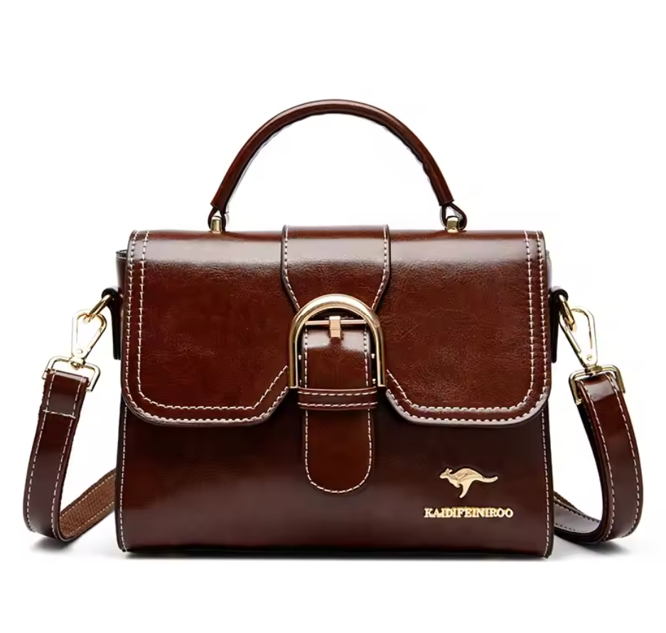 Sac à Main en Cuir à Poignée Supérieure – Élégance Assurée & Style Polyvalent