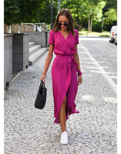 Robe Longue à Imprimé Floral