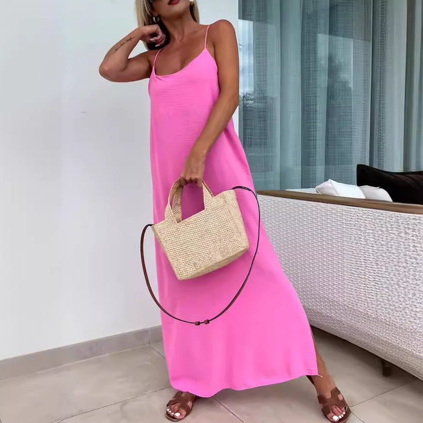 Robe Longue Élastique d’Été – Élégance Naturelle & Charme Bohème