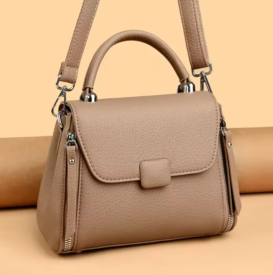 Sac à Bandoulière en Cuir Véritable pour Femmes - Sac Messager de Luxe