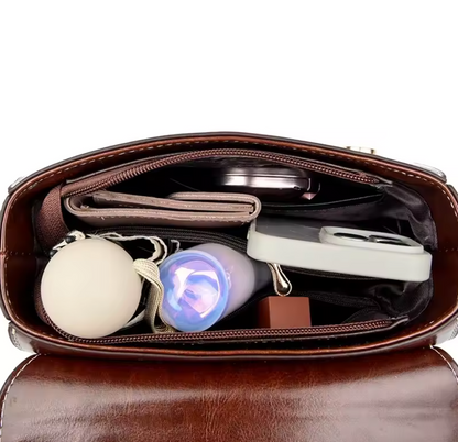 Sac à Main en Cuir à Poignée Supérieure – Élégance Assurée & Style Polyvalent