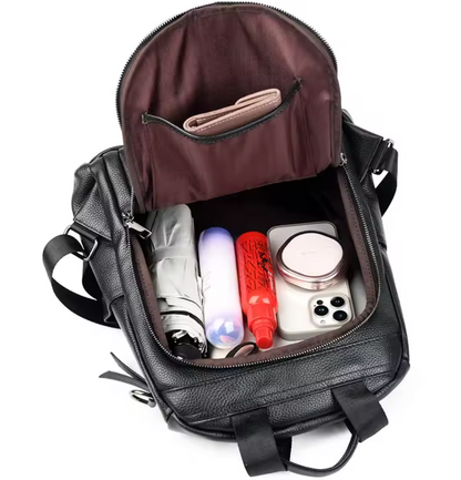 Sac à Dos en Cuir Véritable – Élégance Nomade & Fonctionnalité Haut de Gamme