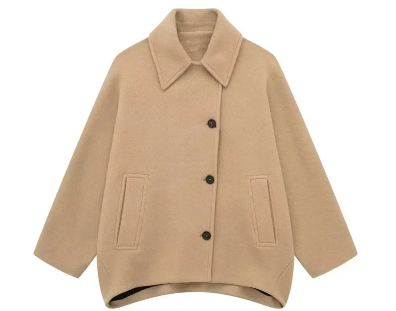 Manteau Cape Oversize Monochrome pour Femme – Chaud, Respirant et Élégant. InspireOra