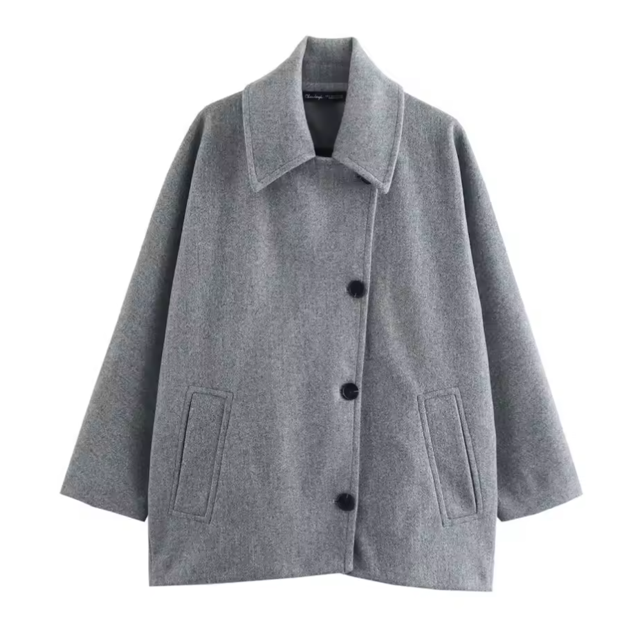 Manteau Cape Oversize Monochrome pour Femme – Chaud, Respirant et Élégant. InspireOra