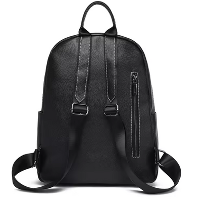 Sac à Dos en Cuir Véritable Souple – Élégance Décontractée & Grande Capacité