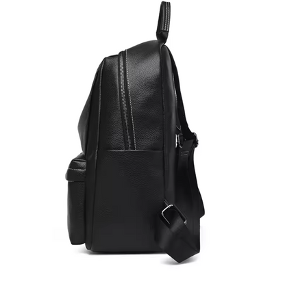 Sac à Dos en Cuir Véritable Souple – Élégance Décontractée & Grande Capacité